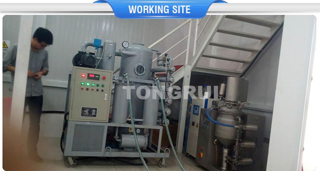 transformer oil filtration plant working site